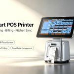 The Ian POS – The Only Mid-Top Mini Dual-Screen POS with a Built-in 80mm Auto-Cutter Printer.