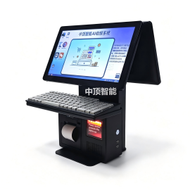 Zhongding TD2 15.6-inch Dual Screen Windows Channel POS Terminal with Built-in Platform Scanner