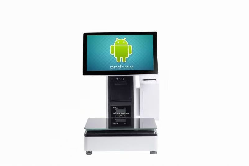 Aclas Android Aluminum Alloy 15.6-inch AI Electronic Scale with Dual Printers (Receipt + Label)
